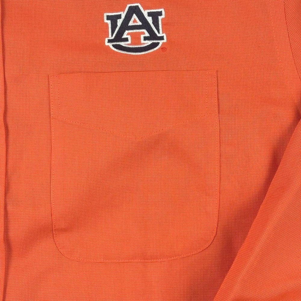 Cutter & Buck Auburn Tigers NCAA Orange‎ Button Down Shirt Mens Lg - Picture 5 of 14